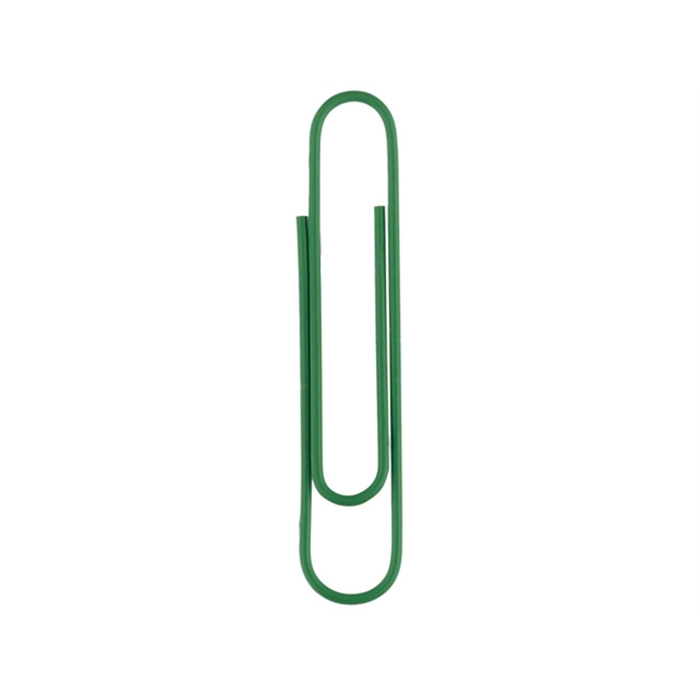 Picture of ALCO AL-242-18 - Alco paper clips, 50 mm, Round, Dark green, Box of 100 pieces