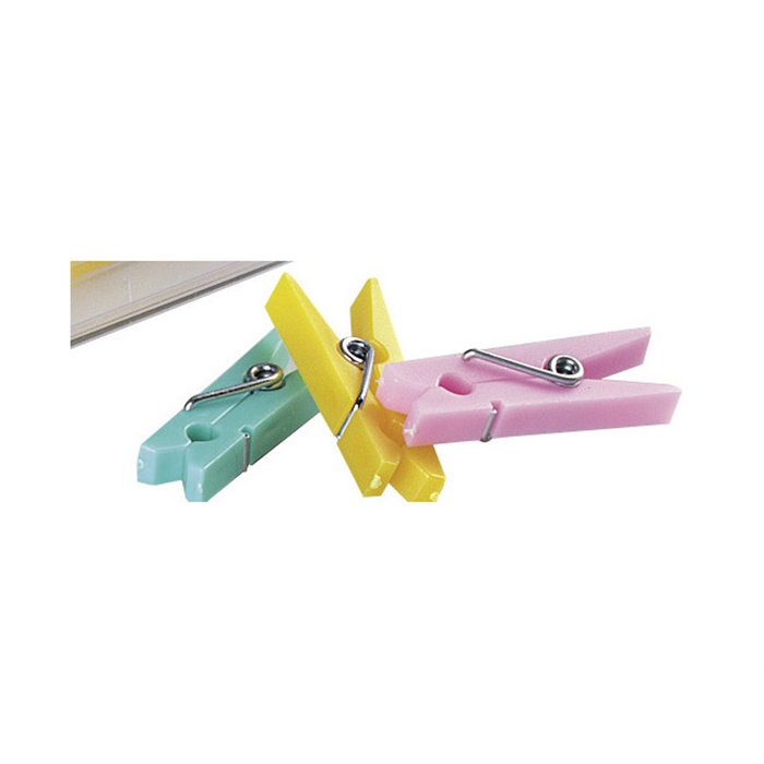 Picture of ALCO AL-265A - Mini clothes pegs, 32 mm, 10 pieces, Assorted