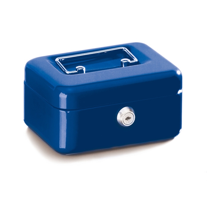 Picture of ALCO AL-840-15 - Cash box steel, 15,2x11,8x7,6 cm, Blue