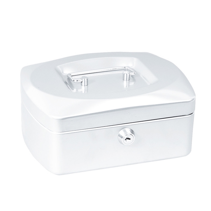 Image de ALCO AL-8400-10 - Coffret de caisse en acier, 15,5x12x8 cm, Blanc 