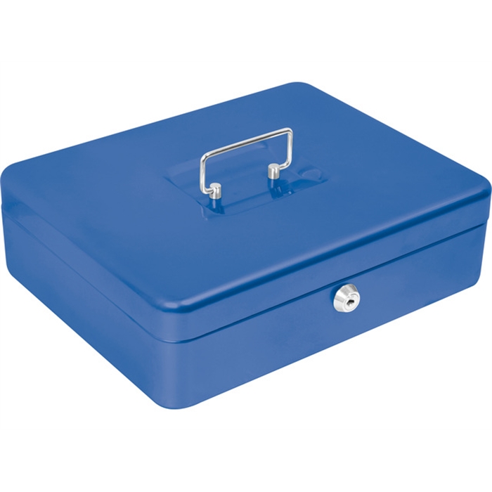 Picture of ALCO AL-843-15 - Cash box steel, 30x24x9 cm, Blue 