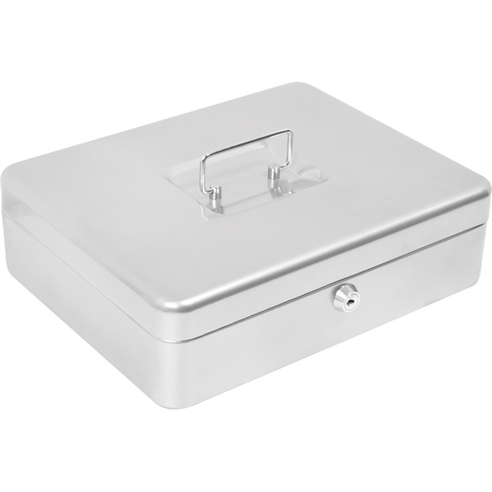 Picture of ALCO AL-843-36 - Cash box steel, 30x24x9 cm, Silver 