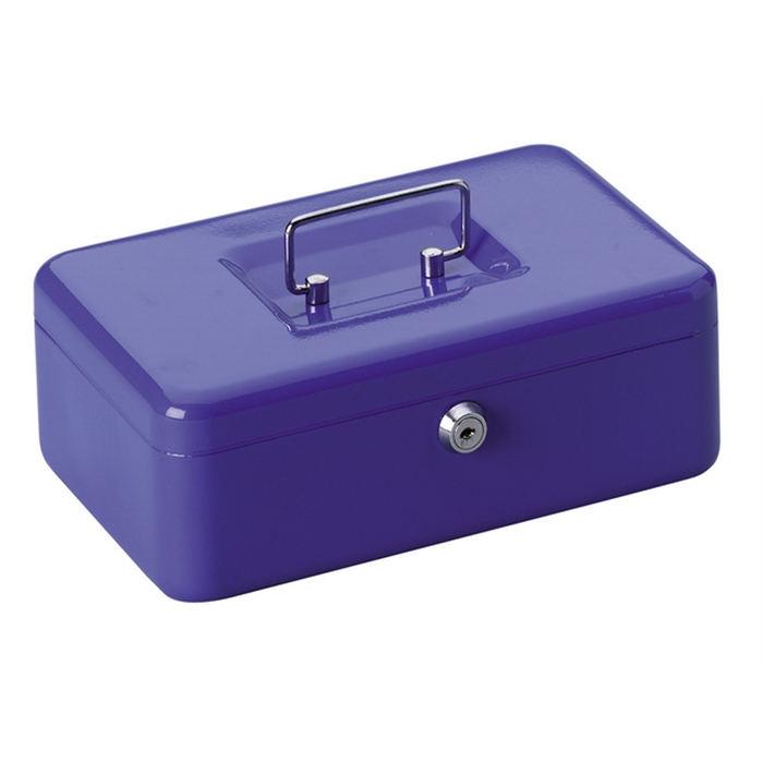 Picture of ALCO AL-845-15 - Cash box steel, 25x17x9 cm, Blue