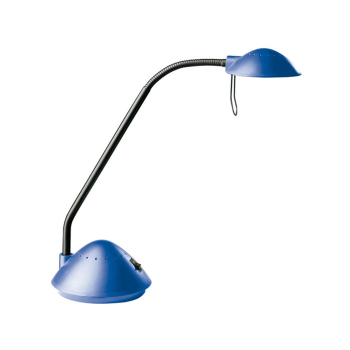 Afbeelding van bureaulamp Alco halogeen G4 230/12V, 20W, blauw