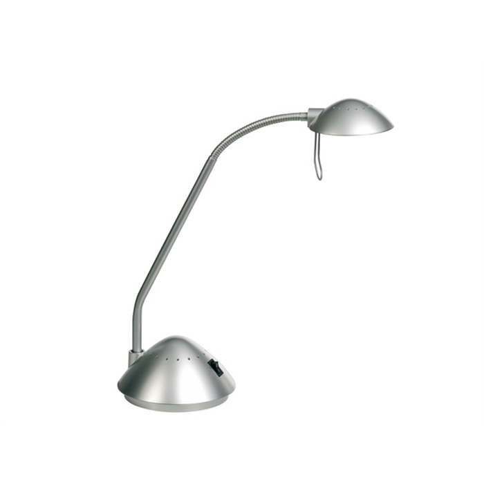 Afbeelding van bureaulamp Alco halogeen G4 230/12V, 20W, zilver