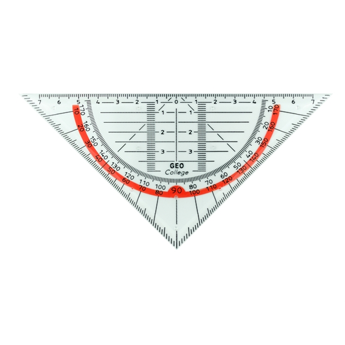 Image de ARISTO AR-23001 - Triangle géométrique College, 16 cm, Transparent