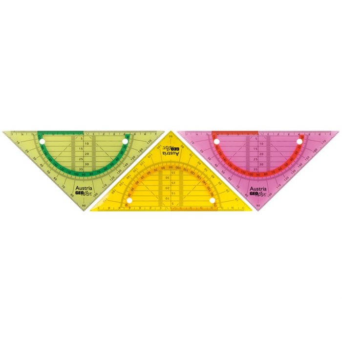 Afbeelding van ARISTO AR-23009 - Geometrie driehoek Flex, 16 cm, flexibel, Neonkleuren gesorteerd
