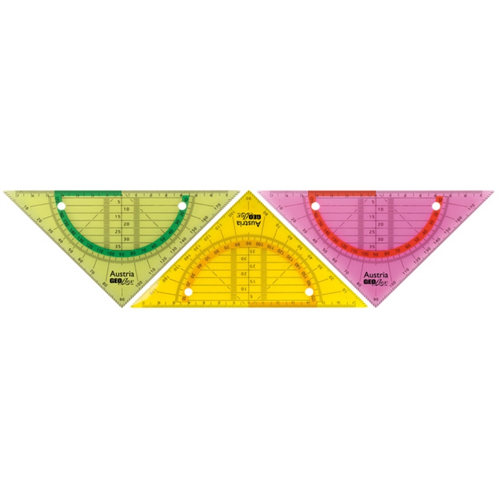 Image de ARISTO AR-23009 - Triangle géométrique Flex, 16 cm, flexible, Couleurs néon assorties