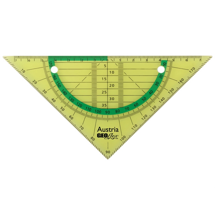 Afbeelding van ARISTO AR-23009NG - Geometrie driehoek Flex, 16 cm, flexibel, Neongroen