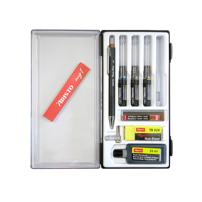 Picture of ARISTO AR-64150 - Ink pen mg1 Studio set of 3, 0,35 mm, 0,5 mm, 0,7 mm, 8 pieces