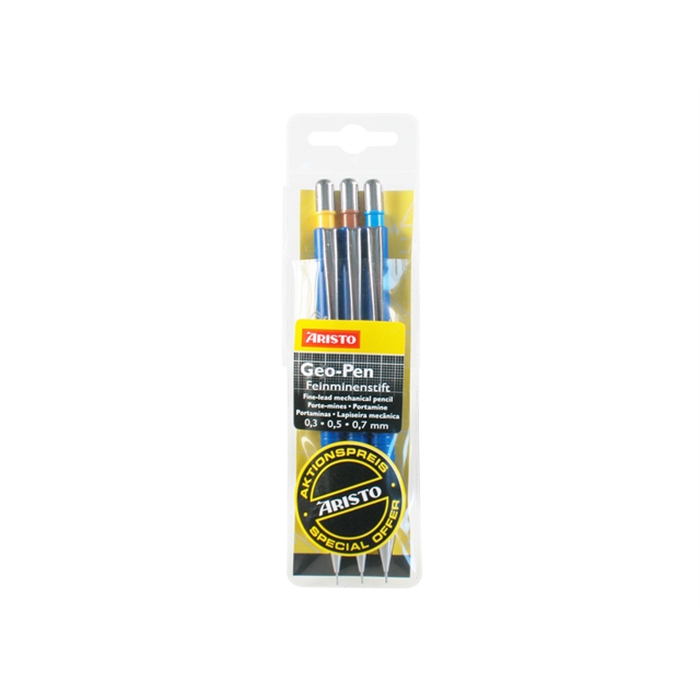 Picture of ARISTO AR-85419 - GEO-pen Aristo mechanical pencil set, 3 line thicknesses