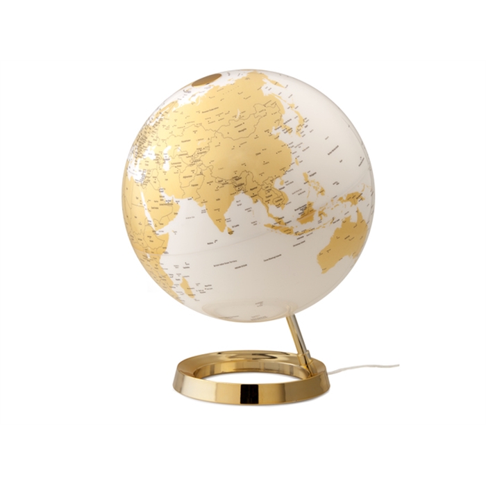 Picture of ATMOSPHERE NR-0331F7NQ-GB - Globe Bright Gold, Ø 30 cm, plastic foot, with lighting, English