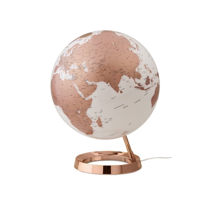 Picture of ATMOSPHERE NR-0331F7NU-GB - Globe Bright Copper, Ø 30 cm, plastic foot, with lighting, English