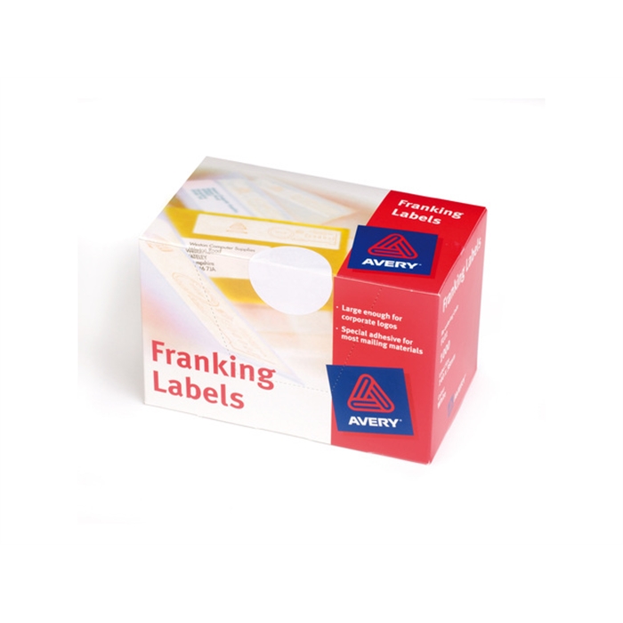 Image de AVERY AV-FL01 - Etiquettes pour affranchisement 140x38 mm Blanc, 25 feuilles, 2 étiquettes par feuille