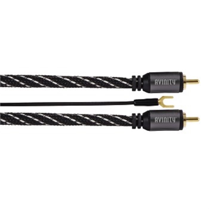 Picture of AVINITY 127065 - Cinch connecting cable, 2 Cinch plugs-2 Cinch plugs, remote, 2,0 m, Black/white