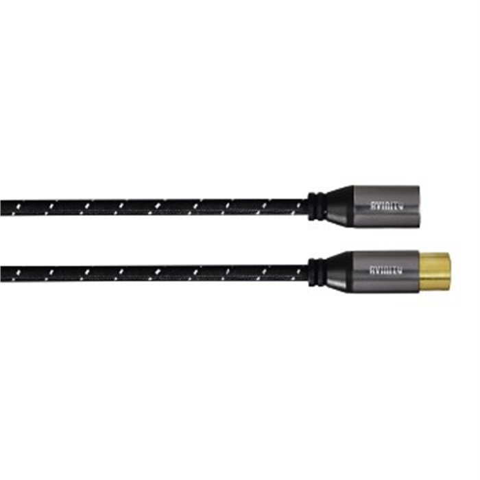 Picture of AVINITY 127155 - Audio cable, XLR plug-XLR connector, fabric, gold-plated, 0,5 m, Black/white