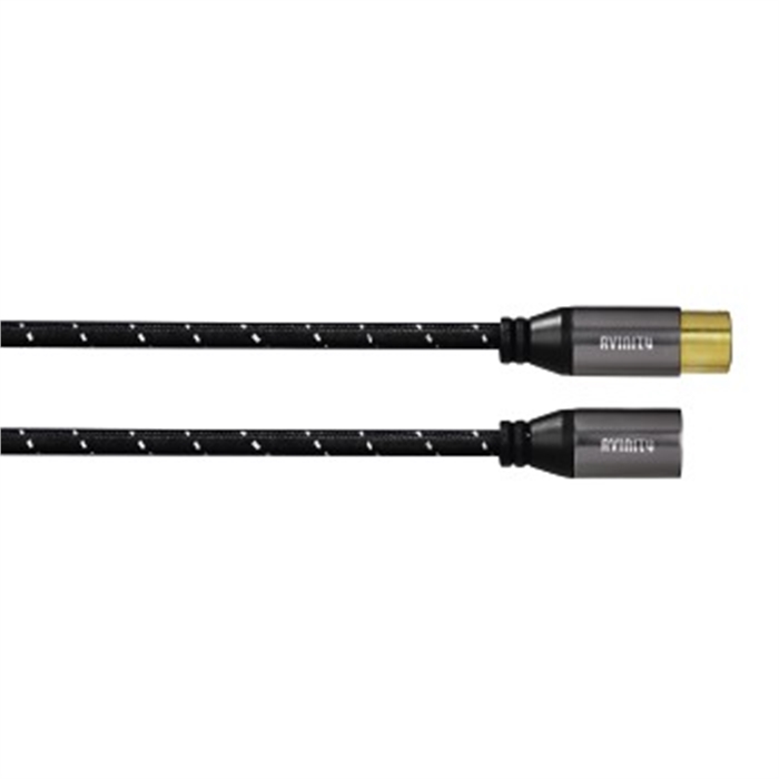 Picture of AVINITY 127156 - Audio cable, XLR plug-XLR connector, fabric, gold-plated, 1,5 m, Black/white