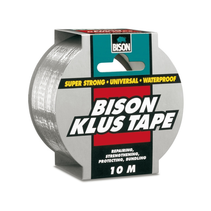 Afbeelding van Bison Klus Tape rol 10m x 50mm grijs