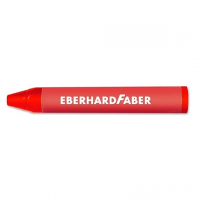 Afbeelding van waskrijt Eberhard Faber 3-kantig watervast scharlakenrood