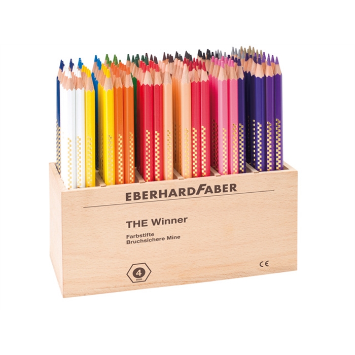 Picture of Crayon de couleur Eberhard Faber The Winner hexagonal       17,5cm display 144 pcs