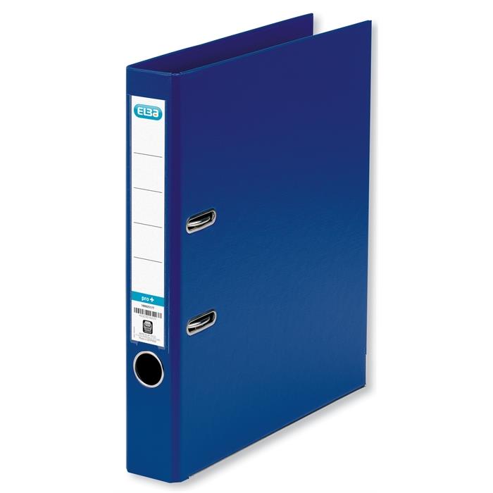 Picture of Elba Plastic Lever Arch File A4 50mm spine Blue