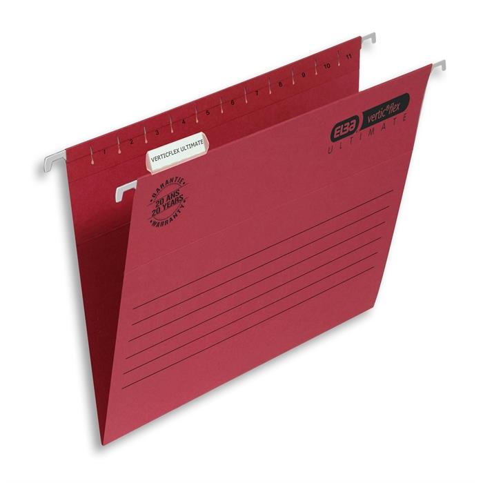 Picture of Elba Ultimate A4 Verticflex Suspension File; Red