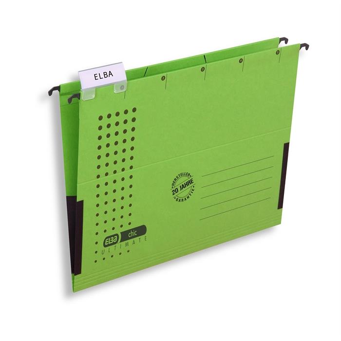 Picture of ELBA chic ULTIMATE, Suspension File, A4, 240 gsm card, closed on each side, green