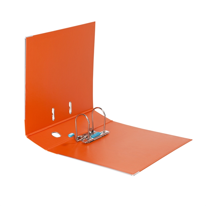 Picture of ELBA Lever Arch File Rado "smart Pro+", exchangeable spine label, A4 Spine 80 mm 2 Rings PP/PP Orange