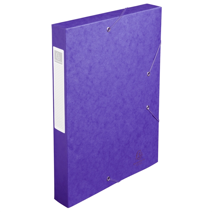 Image de Boite de classement livrée à plat Cartobox Dos 40mm Carte lustrée - A4-Violet