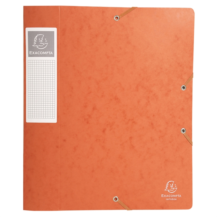 Image de Boite de classement livrée à plat Cartobox Dos 60mm Carte lustrée - A4-Orange