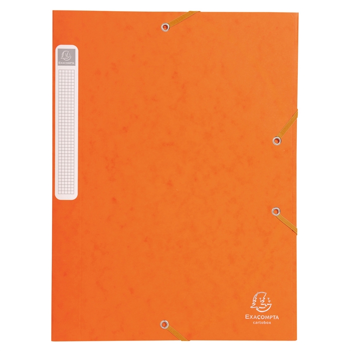 Image de Boite de classement livrée à plat Cartobox Dos 25mm Carte lustrée - A4-Orange