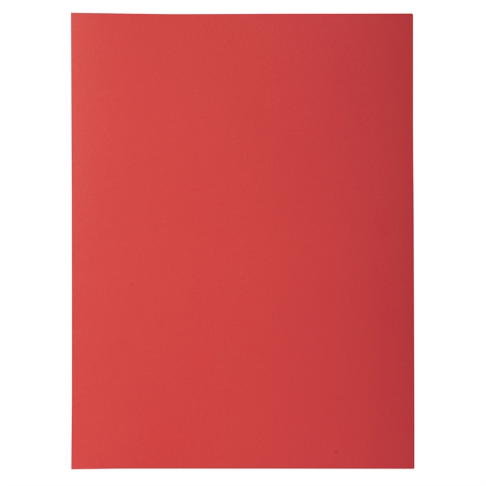 Afbeelding van Pak van 50 dossiermappen met 1 klep  ROCK''S 220 - 24x32cm-Rood