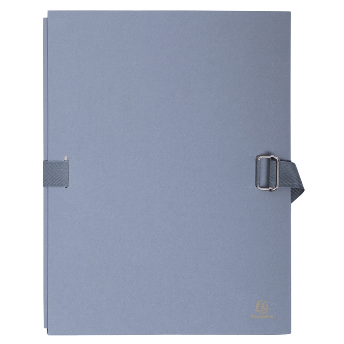 Picture of Expanding spine folder with flap on the bottom tinted paper - A4-Grey