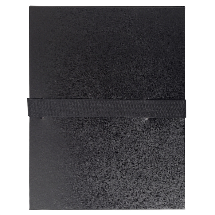 Picture of Expanding spine folder and Velcro® brand fastening strip-Black