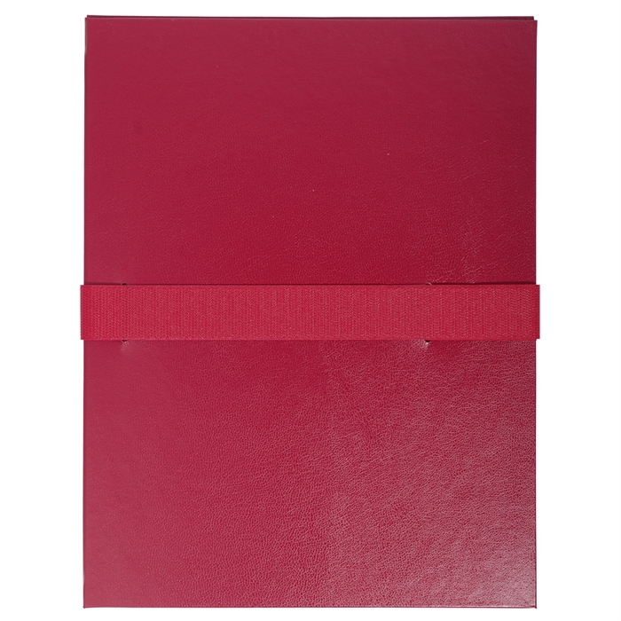 Picture of Expanding spine folder and Velcro® brand fastening strip-Burgundy