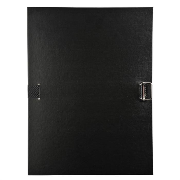 Picture of PP covering - Long lasting and design  - Bottom flap for protection of documents-Black