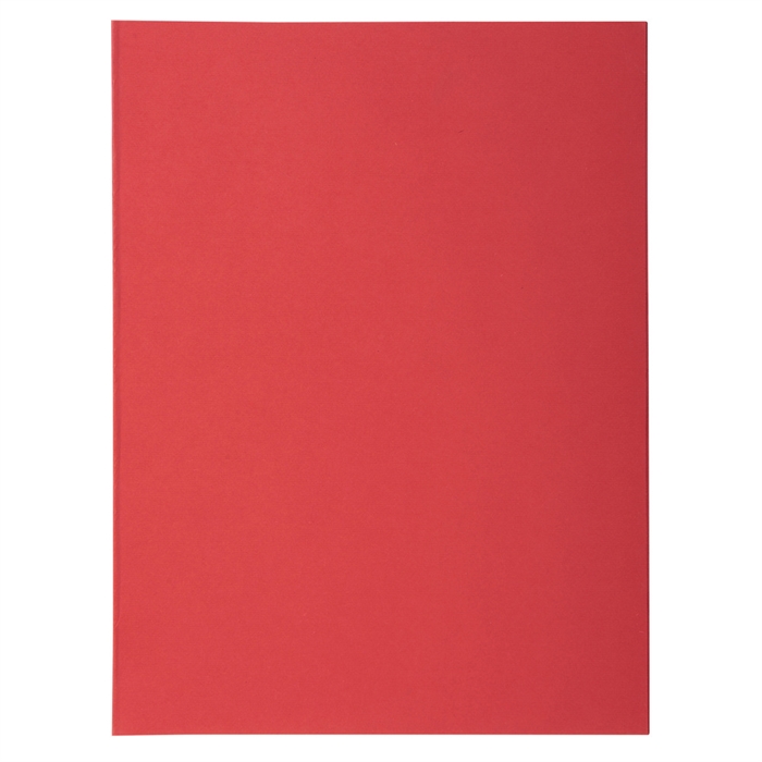 Afbeelding van Pak van 50 dossiermappen met 2 kleppen SUPER 250 - 24x32cm-Rood