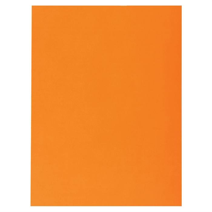 Afbeelding van Pak van 50 dossiermappen met 1 klep SUPER 250 - 24x32cm-Oranje