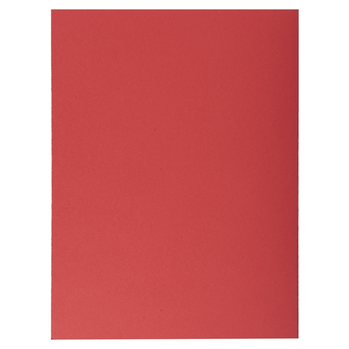 Afbeelding van Pak van 50 dossiermappen met 1 klep SUPER 250 - 24x32cm-Rood