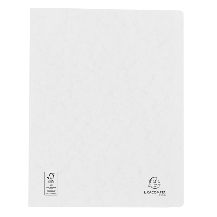 Image de Chemise à lamelle carte lustrée 265gm² - A4-Blanc