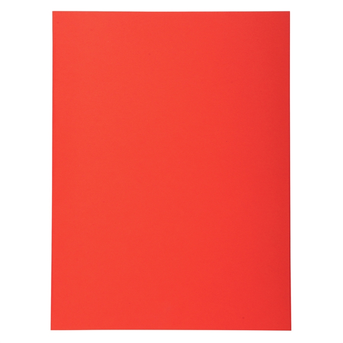 Afbeelding van Pak van 100 dossiermappen FOREVER 250 100%gerecycleerd - 24x32cm-Rood