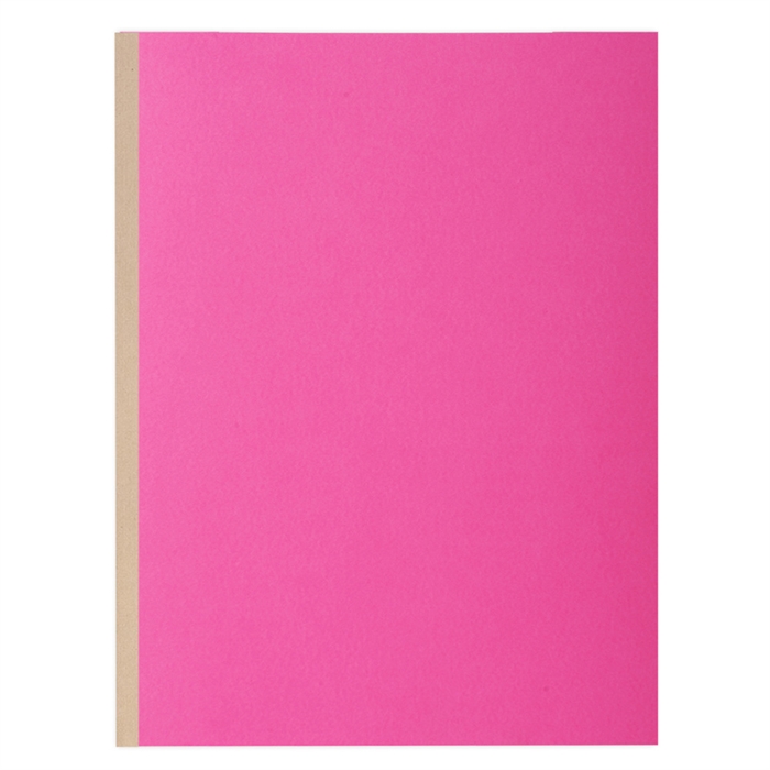 Afbeelding van Pak van 10 mappen met balg en linnen rug ROCK''S - 320g/m2 - 24x32cm-Roze