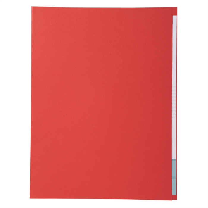 Afbeelding van Pak van 100 dossiermappen Forever met zichtrand - 24x32cm - voor A4-Rood