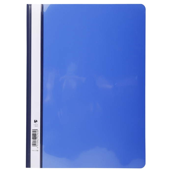 Picture of EXACOMPTA 439707B - PVC presentation transfer file with label strip and protective film, for DIN A4 format, Blue