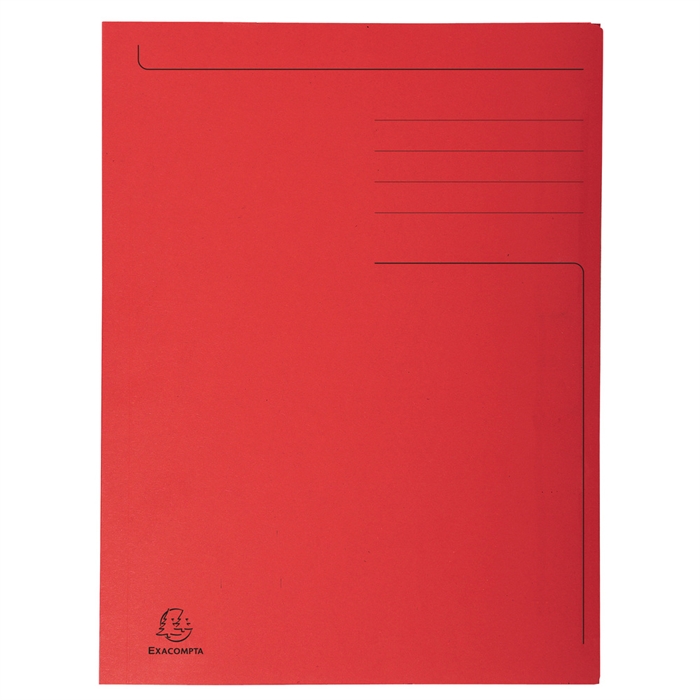 Afbeelding van Bedrukte map 3 kleppen Forever 280gm² - Folio-Rood