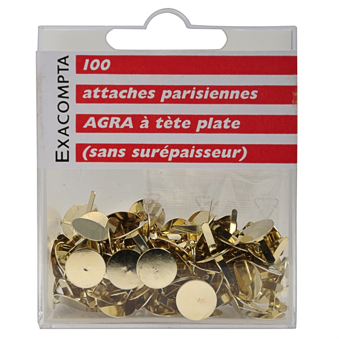 Picture of Box of 100 agra split pins - length 10mm-Gold