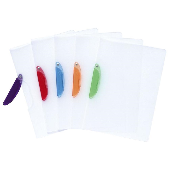 Picture of Presentation folder semi-rigid polypropylene Clip design - A4-Assorted colours