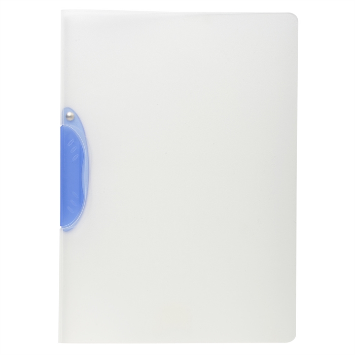 Picture of Presentation folder semi-rigid polypropylene Clip design - A4-Blue