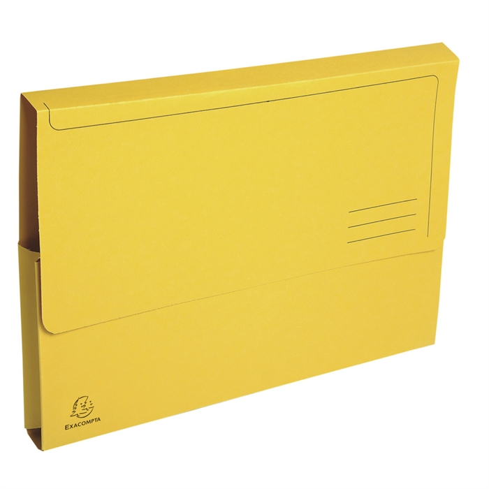 Image de Paquet de 50 chemises poche coloris vifs Forever® - 24,5x32,5cm-Jaune