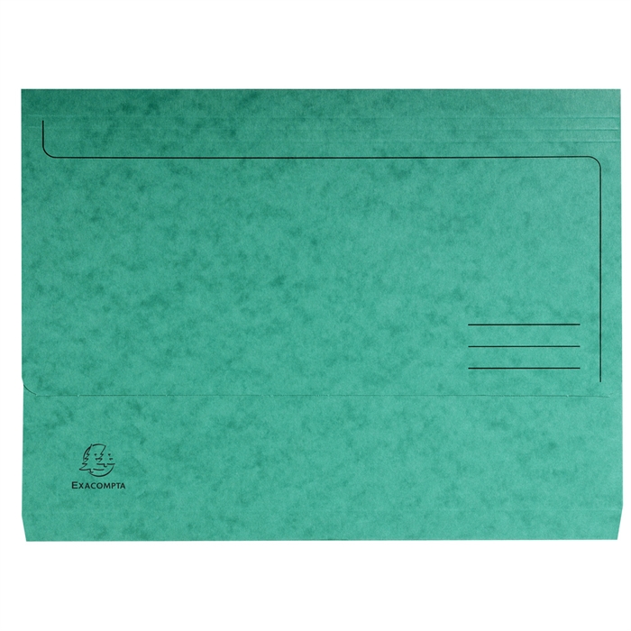 Afbeelding van Pocketmap in glanskarton 265g/m2 - 24,5x32,5cm-Groen